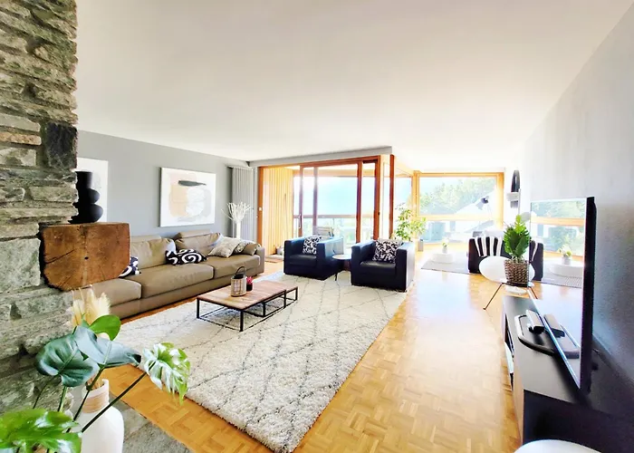 Apartment L'avantgardiste, Spacious 6 Bedrooms Duplex, Panoramic View Crans-Montana