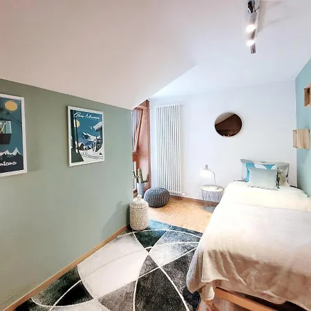 L'avantgardiste, Spacious 6 Bedrooms Duplex, Panoramic View 아파트 크란스몬타나