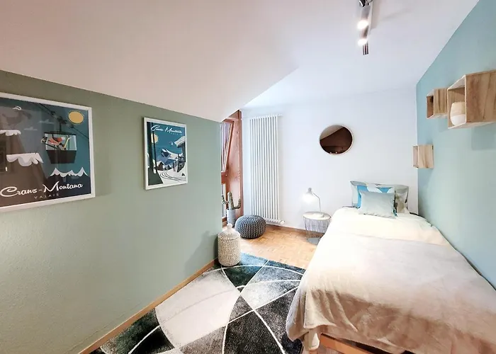 L'avantgardiste, Spacious 6 Bedrooms Duplex, Panoramic View Apartament Crans-Montana